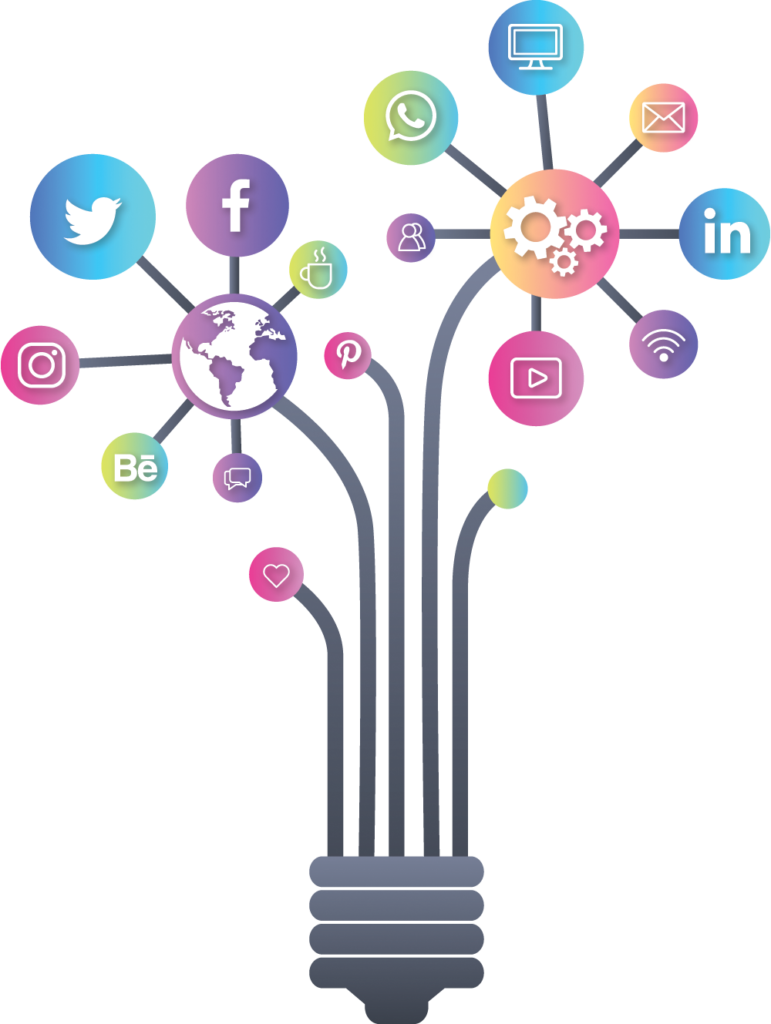 A visual representation of social media marketing services, showcasing various platforms and marketing strategies. An illustration depicting social media marketing services, highlighting engagement and promotional strategies across platforms. A graphic illustrating social media marketing services, emphasizing the connection between brands and audiences on digital platforms.